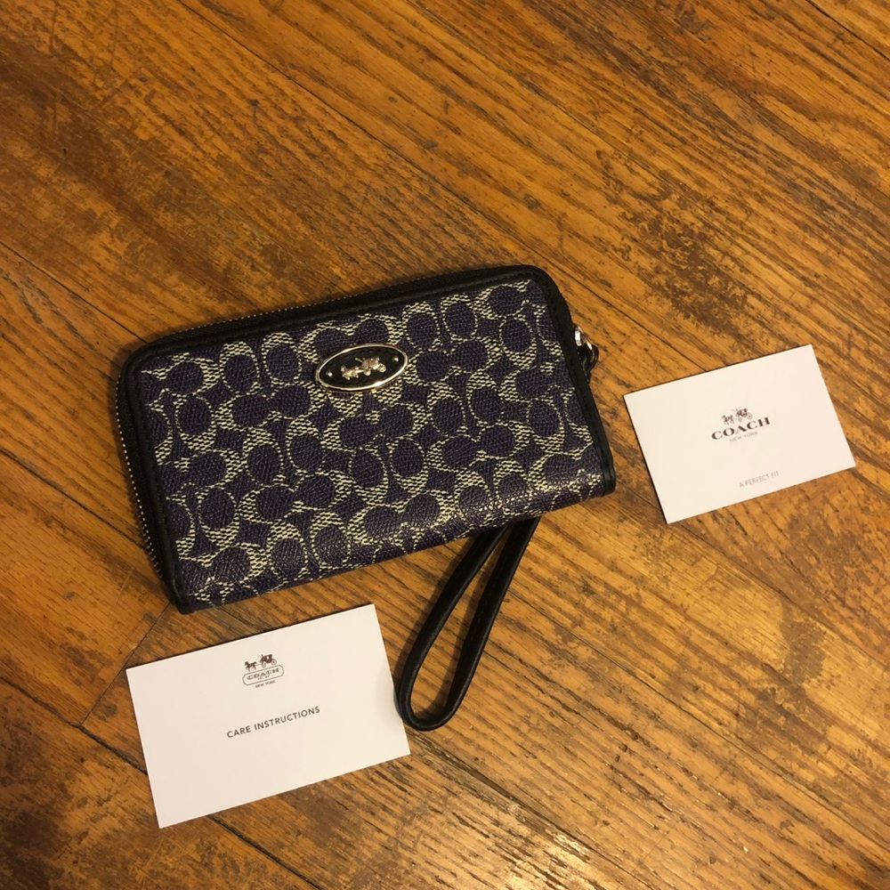 Purple Coach Wallet